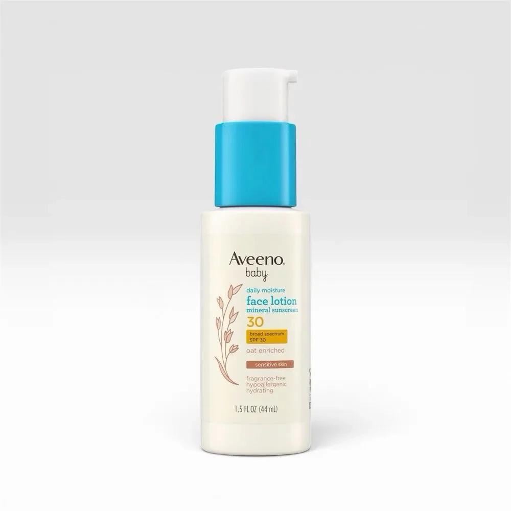 Aveeno Baby Daily Moisture Face Lotion & Mineral Sunscreen SPF 30 Fragrance Free